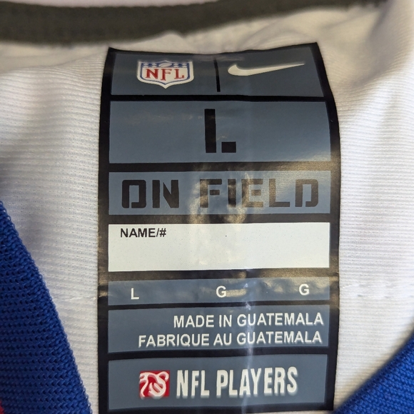 Men's New York Giants Daniel Jones Nike White on the field  Player jerse… - Picture 16 of 16